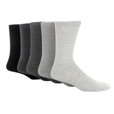 Freshen Up Your Feet Grey pack of five marl socks